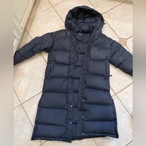 Quince Long Black Puffer Jacket